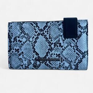 Steve madden black & white snakeskin wallet